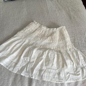 Zara embroidered mini skirt